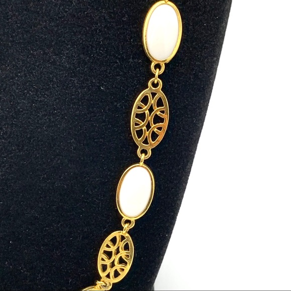 Vintage Necklace White Gold Spring Summer - Picture 5 of 7